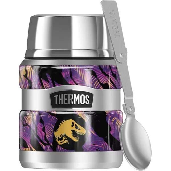 Jurassic World Purple Jungle Coin Variation THERMOS STAINLESS KING Stainless Steel Food Jar with Folding Spoon Vacuum insulated amp Double Wall 16oz16 oz Food Jar PURPLE JUNGLE COIN VARIATION