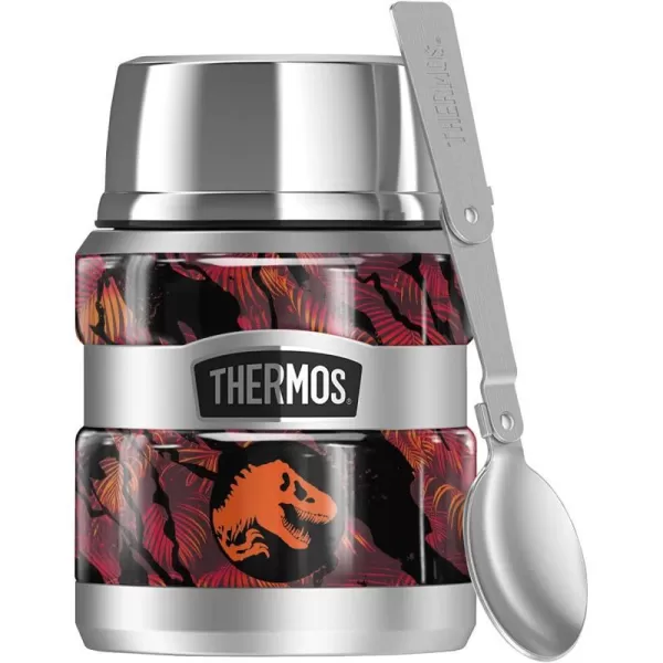 Jurassic World Purple Jungle Coin Variation THERMOS STAINLESS KING Stainless Steel Food Jar with Folding Spoon Vacuum insulated amp Double Wall 16oz16 oz Food Jar RED JUNGLE COIN VARIATION