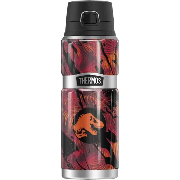 Jurassic World Red Jungle Coin Variation THERMOS STAINLESS KING Stainless Steel Drink Bottle Vacuum insulated amp Double Wall 24oz24 oz Bottle RED JUNGLE COIN VARIATION