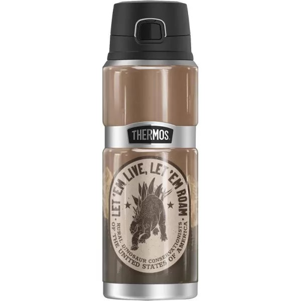 Jurassic World TRex Mountain Encounter THERMOS STAINLESS KING Stainless Steel Drink Bottle Vacuum insulated amp Double Wall 24oz24 oz Bottle LET EM ROAM