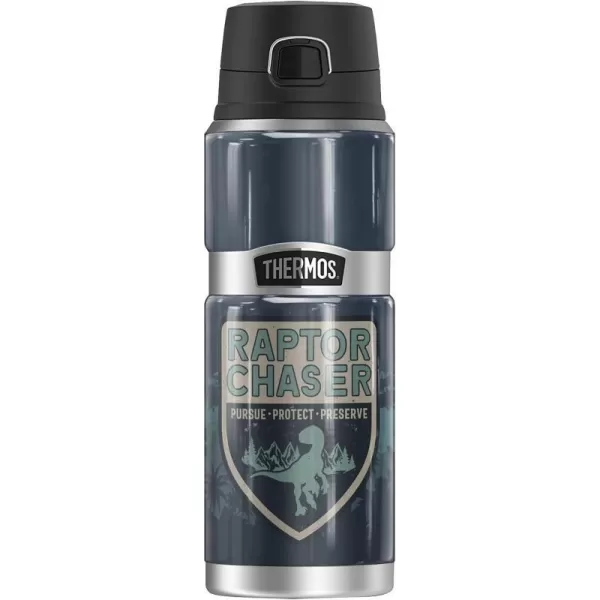 Jurassic World TRex Mountain Encounter THERMOS STAINLESS KING Stainless Steel Drink Bottle Vacuum insulated amp Double Wall 24oz24 oz Bottle RAPTOR CHASER