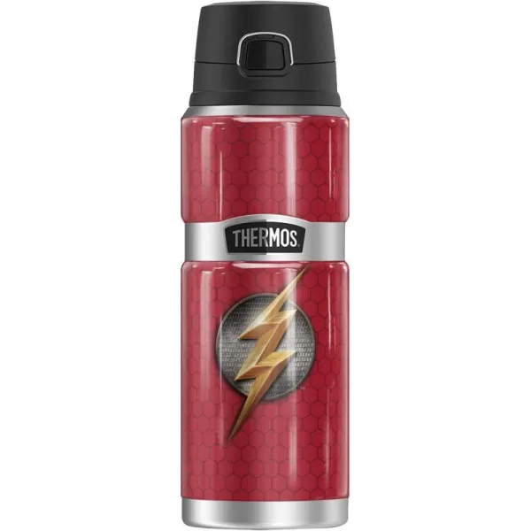 Justice League Movie Wonder Woman Logo THERMOS STAINLESS KING Stainless Steel Drink Bottle Vacuum insulated amp Double Wall 24oz24 oz Bottle The Flash Logo