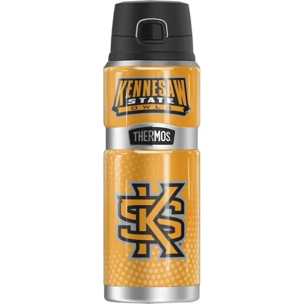 Kennesaw State University Official Collection THERMOS STAINLESS KING Stainless Steel Drink Bottle Vacuum insulated amp Double Wall 24ozRADIAL DOTS