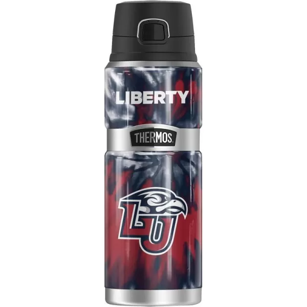 Liberty University Official Collection THERMOS STAINLESS KING Stainless Steel Drink Bottle Vacuum insulated amp Double Wall 24ozTIEDYE