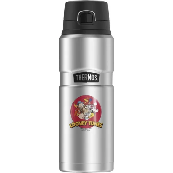 Looney Tunes Logo THERMOS STAINLESS KING Stainless Steel Drink Bottle Vacuum insulated amp Double Wall 24oz24 oz Bottle Looney Tunes Group