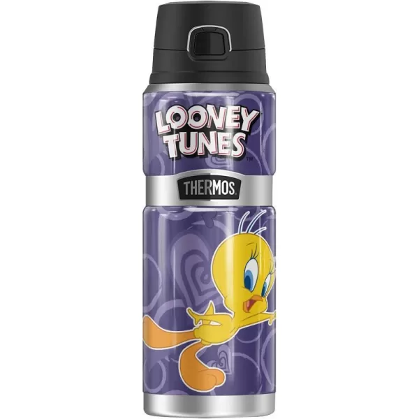 Looney Tunes Lola Bunny Scooter THERMOS STAINLESS KING Stainless Steel Drink Bottle Vacuum insulated amp Double Wall 24oz24 oz Bottle TWEETY HEART PATTERN