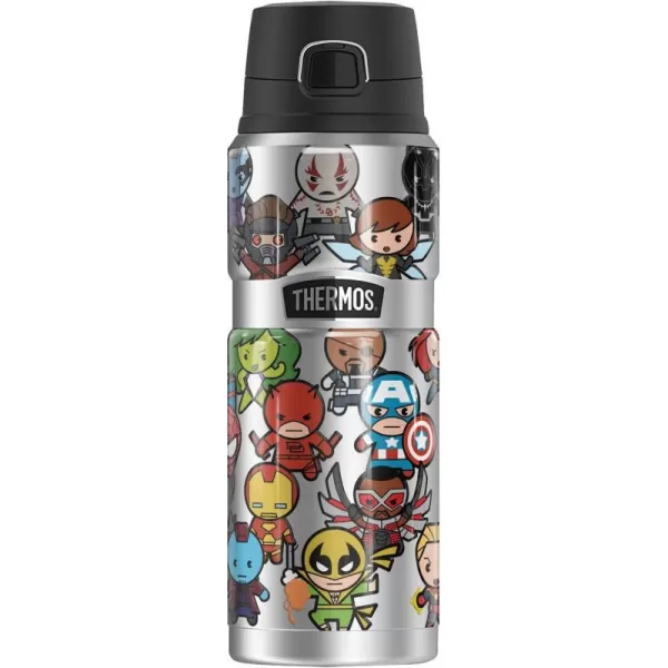 MARVEL  SpiderMan Spidey Kawaii THERMOS STAINLESS KING Stainless Steel Drink Bottle Vacuum insulated amp Double Wall 24oz24 oz Bottle Marvel Heroes