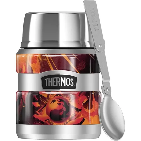 Magic The Gathering Green Mana Stylized THERMOS STAINLESS KING Stainless Steel Food Jar with Folding Spoon Vacuum insulated amp Double Wall 16oz16 oz Food Jar RED MANA STYLIZED