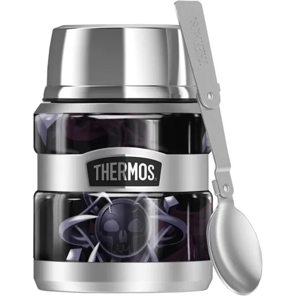 Magic The Gathering Green Mana Stylized THERMOS STAINLESS KING Stainless Steel Food Jar with Folding Spoon Vacuum insulated amp Double Wall 16oz16 oz Food Jar BLACK MANA STYLIZED