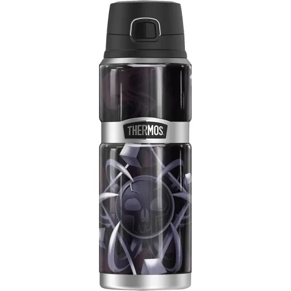 Magic The Gathering White Mana Stylized THERMOS STAINLESS KING Stainless Steel Drink Bottle Vacuum insulated amp Double Wall 24oz24 oz Bottle BLACK MANA STYLIZED