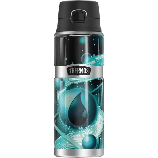 Magic The Gathering White Mana Stylized THERMOS STAINLESS KING Stainless Steel Drink Bottle Vacuum insulated amp Double Wall 24oz24 oz Bottle BLUE MANA STYLIZED