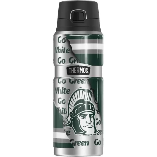 Michigan State University Collection THERMOS STAINLESS KING Stainless Steel Drink Bottle Vacuum insulated amp Double Wall 24ozLET HER RIP