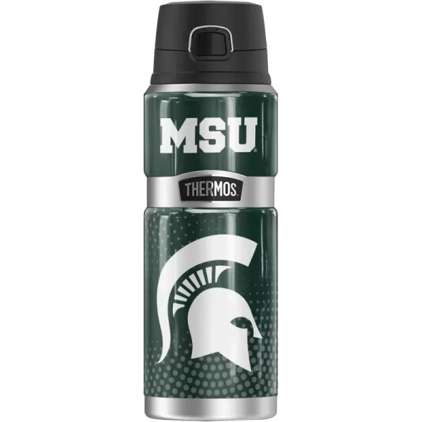 Michigan State University Collection THERMOS STAINLESS KING Stainless Steel Drink Bottle Vacuum insulated amp Double Wall 24ozRADIAL DOTS