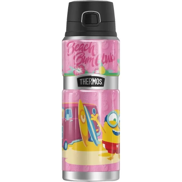 Minions Beach Bum Bob THERMOS STAINLESS KING Stainless Steel Drink Bottle Vacuum insulated amp Double Wall 24oz24 oz Bottle BEACH BUM BOB