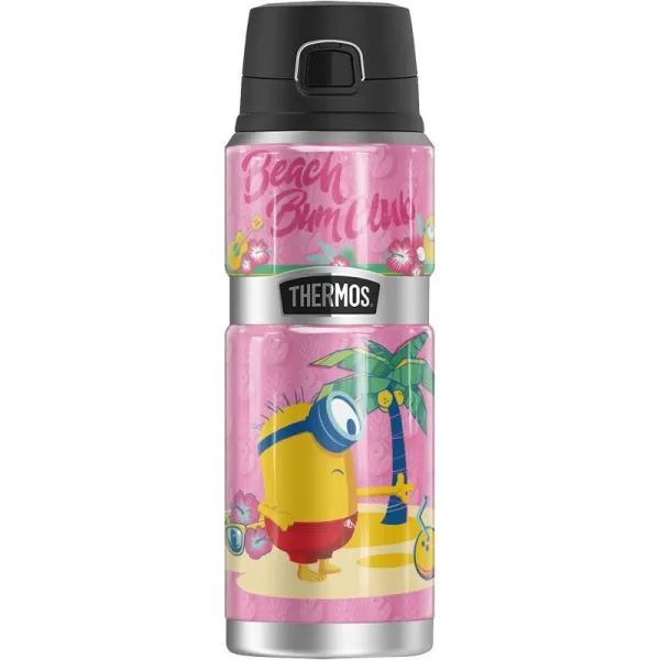 Minions Beach Bum Bob THERMOS STAINLESS KING Stainless Steel Drink Bottle Vacuum insulated amp Double Wall 24oz24 oz Bottle BEACH BUM CARL