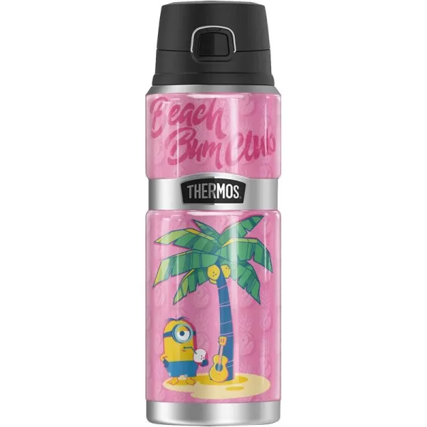 Minions Beach Bum Bob THERMOS STAINLESS KING Stainless Steel Drink Bottle Vacuum insulated amp Double Wall 24oz24 oz Bottle BEACH BUM CLUB