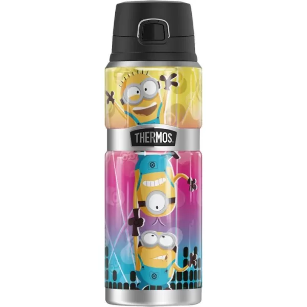 Minions Keep It Chill Trippy Lava THERMOS STAINLESS KING Stainless Steel Drink Bottle Vacuum insulated amp Double Wall 24oz24 oz Bottle CMYK RAVE