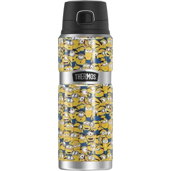 Minions Minion Collage THERMOS STAINLESS KING Stainless Steel Drink Bottle Vacuum insulated amp Double Wall 24oz24 oz Bottle COLLAGE