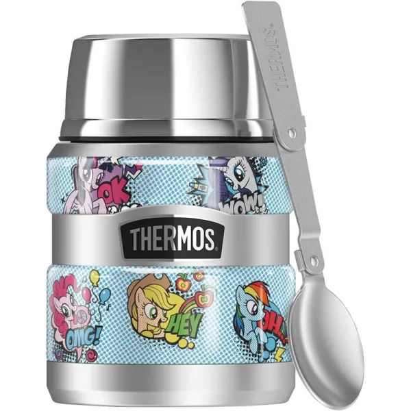 My Little Pony Tv Pony Comic THERMOS STAINLESS KING Stainless Steel Food Jar with Folding Spoon Vacuum insulated amp Double Wall 16ozMy Little Pony Tv Pony Comic THERMOS STAINLESS KING Stainless Steel Food Jar with Folding Spoon Vacuum insulated amp Double Wall 16oz