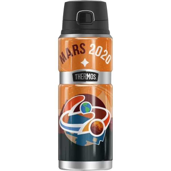 Nasa Mars Perserverance Logo THERMOS STAINLESS KING Stainless Steel Drink Bottle Vacuum insulated amp Double Wall 24oz24 oz Bottle MARS 2020 RED PLANET