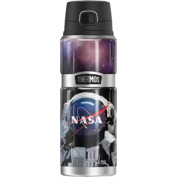 Nasa Nasa Logo Astronaut THERMOS STAINLESS KING Stainless Steel Drink Bottle Vacuum insulated amp Double Wall 24ozNasa Nasa Logo Astronaut THERMOS STAINLESS KING Stainless Steel Drink Bottle Vacuum insulated amp Double Wall 24oz