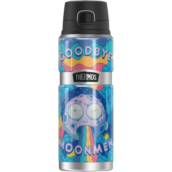 Rick and Morty Meeseeks Crowd THERMOS STAINLESS KING Stainless Steel Drink Bottle Vacuum insulated amp Double Wall 24oz24 oz Bottle GOODBYE MOONMEN