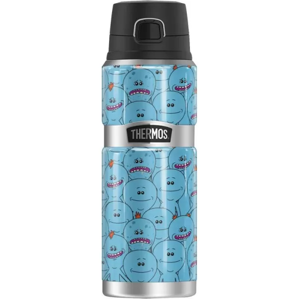 Rick and Morty Meeseeks Crowd THERMOS STAINLESS KING Stainless Steel Drink Bottle Vacuum insulated amp Double Wall 24oz24 oz Bottle MEESEEKS CROWD