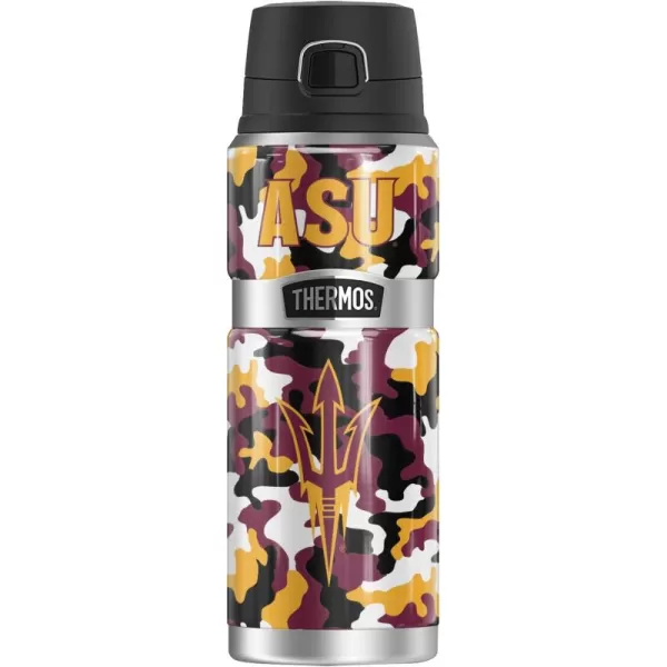 SYRACUSE UNIVERSITY OFFICIAL Camo THERMOS STAINLESS KING Stainless Steel Drink Bottle Vacuum insulated ampamp Double Wall 24ozARIZONA STATE UNIVERSITY