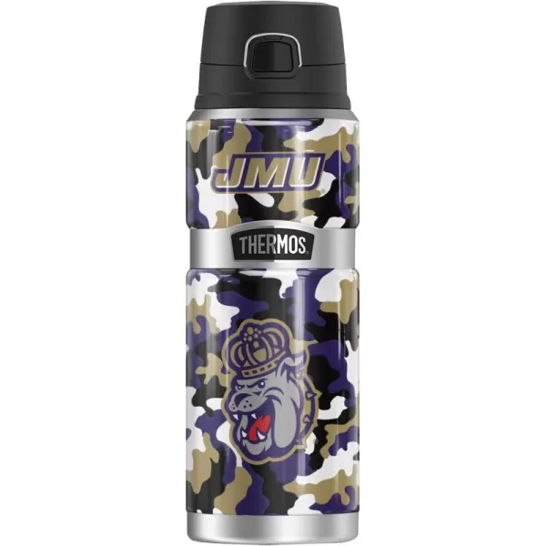 SYRACUSE UNIVERSITY OFFICIAL Camo THERMOS STAINLESS KING Stainless Steel Drink Bottle Vacuum insulated ampamp Double Wall 24ozJAMES MADISON UNIVERSITY