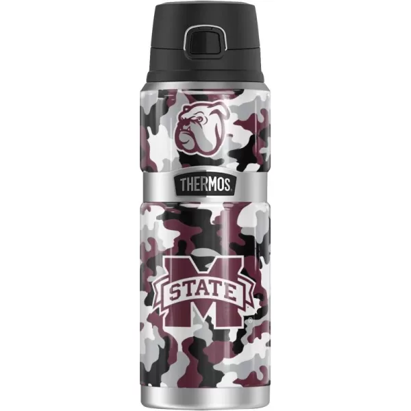 SYRACUSE UNIVERSITY OFFICIAL Camo THERMOS STAINLESS KING Stainless Steel Drink Bottle Vacuum insulated ampamp Double Wall 24ozMISSISSIPPI STATE UNIVERSITY