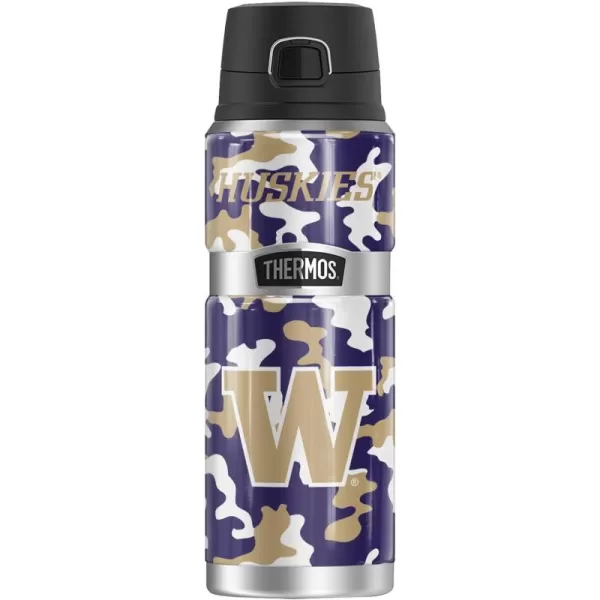 SYRACUSE UNIVERSITY OFFICIAL Camo THERMOS STAINLESS KING Stainless Steel Drink Bottle Vacuum insulated ampamp Double Wall 24ozUNIVERSITY OF WASHINGTON