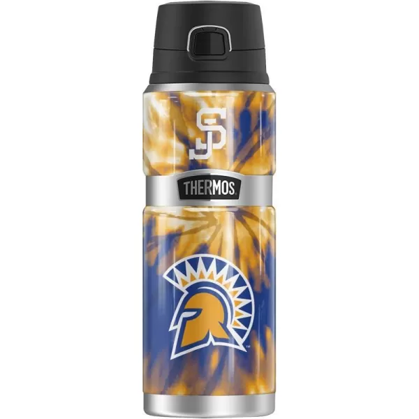 San Jose State University Official Collection THERMOS STAINLESS KING Stainless Steel Drink Bottle Vacuum insulated amp Double Wall 24ozTIEDYE