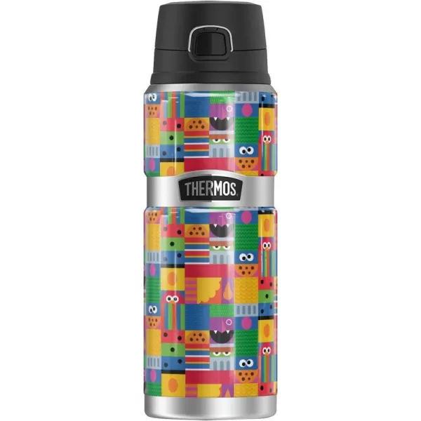 Sesame Street Abstract Art Blocks THERMOS STAINLESS KING Stainless Steel Drink Bottle Vacuum insulated amp Double Wall 24ozSesame Street Abstract Art Blocks THERMOS STAINLESS KING Stainless Steel Drink Bottle Vacuum insulated amp Double Wall 24oz