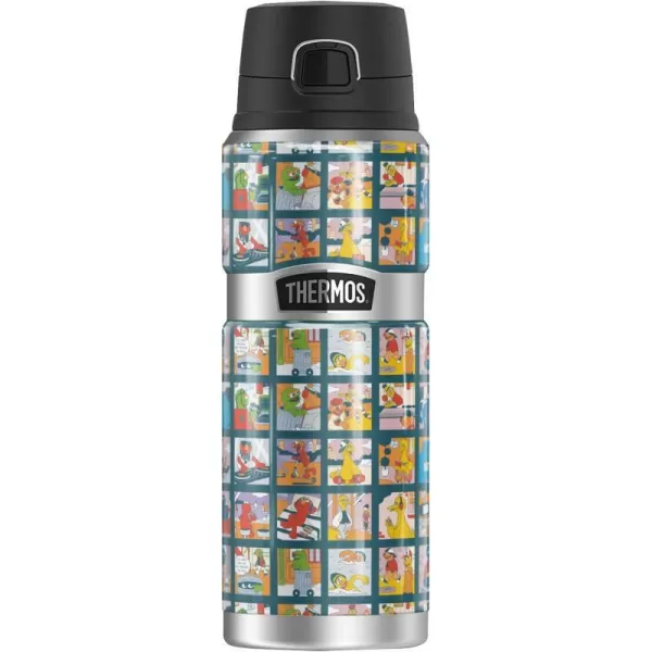 Sesame Street Character Envrionment Squares THERMOS STAINLESS KING Stainless Steel Drink Bottle Vacuum insulated amp Double Wall 24ozSesame Street Character Envrionment Squares THERMOS STAINLESS KING Stainless Steel Drink Bottle Vacuum insulated amp Double Wall 24oz