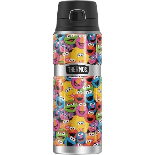 Sesame Street Character Head Collage THERMOS STAINLESS KING Stainless Steel Drink Bottle Vacuum insulated amp Double Wall 24ozSesame Street Character Head Collage THERMOS STAINLESS KING Stainless Steel Drink Bottle Vacuum insulated amp Double Wall 24oz