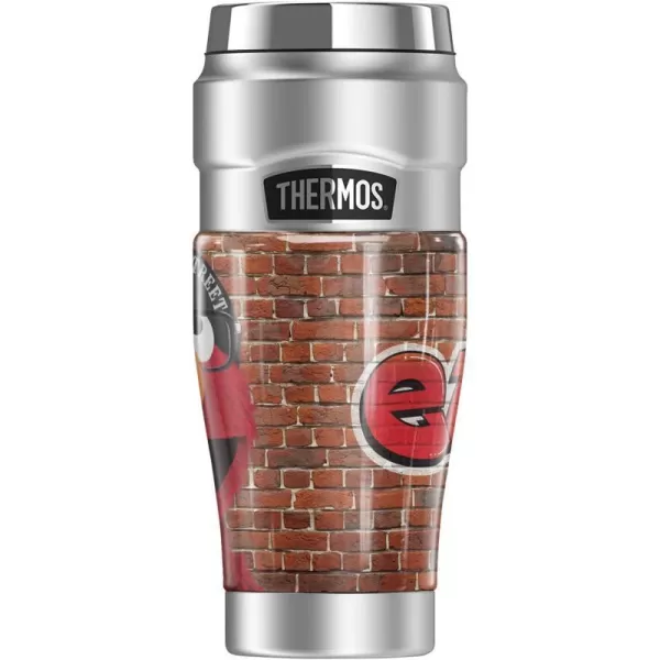 16 oz Tumbler Elmo Graffiti