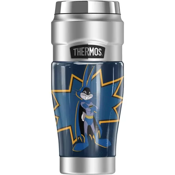 Space Jam A New Legacy Batman Suit Bugs Bunny THERMOS STAINLESS KING Stainless Steel Food Jar with Folding Spoon Vacuum insulated amp Double Wall 16oz16 oz Tumbler BATMAN SUIT