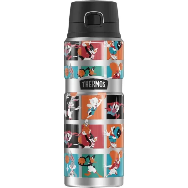 Space Jam A New Legacy Goon Character Tile Pattern THERMOS STAINLESS KING Stainless Steel Drink Bottle Vacuum insulated amp Double Wall 24oz24 oz Bottle TOON CHARACTER