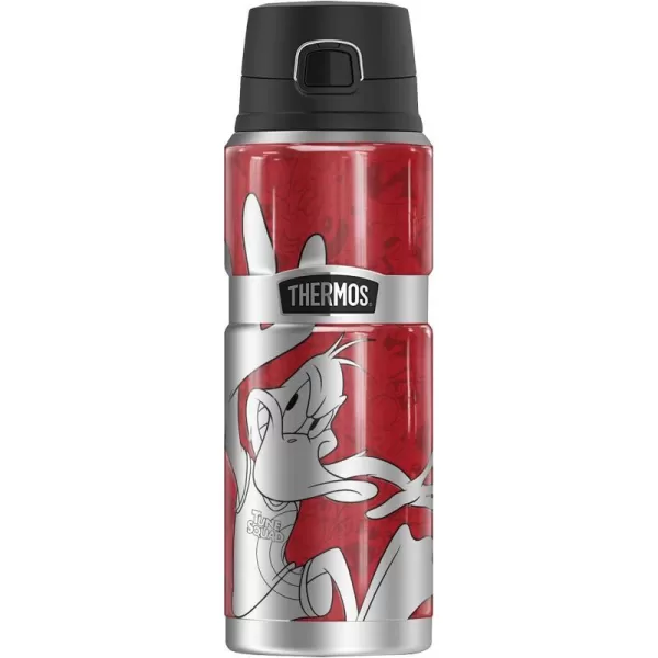 Space Jam A New Legacy Metallic Bugs THERMOS STAINLESS KING Stainless Steel Drink Bottle Vacuum insulated amp Double Wall 24oz24 oz Bottle DAFFY