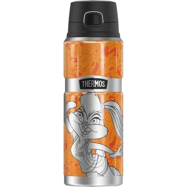 Space Jam A New Legacy Metallic Bugs THERMOS STAINLESS KING Stainless Steel Drink Bottle Vacuum insulated amp Double Wall 24oz24 oz Bottle LOLA