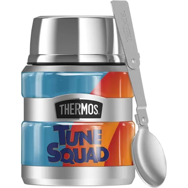 Space Jam A New Legacy Space Jam Logo THERMOS STAINLESS KING Stainless Steel Food Jar with Folding Spoon Vacuum insulated amp Double Wall 16oz16 oz Food Jar TOON SQUAD