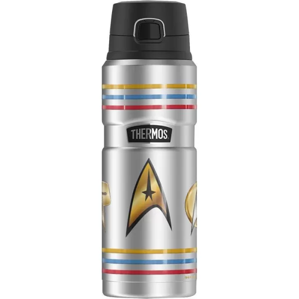 Star Trek Delta Shields Through Time THERMOS STAINLESS KING Stainless Steel Drink Bottle Vacuum insulated amp Double Wall 24ozStar Trek Delta Shields Through Time THERMOS STAINLESS KING Stainless Steel Drink Bottle Vacuum insulated amp Double Wall 24oz