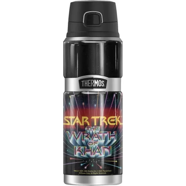 Star Trek Wrath of Khan Logo THERMOS STAINLESS KING Stainless Steel Drink Bottle Vacuum insulated amp Double Wall 24ozStar Trek Wrath of Khan Logo THERMOS STAINLESS KING Stainless Steel Drink Bottle Vacuum insulated amp Double Wall 24oz