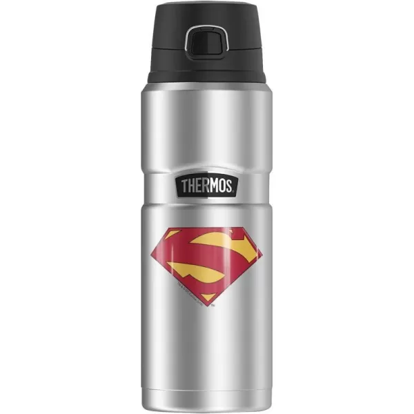 Superman Classic Logo Shield THERMOS STAINLESS KING Stainless Steel Drink Bottle Vacuum insulated amp Double Wall 24oz24 oz Bottle 52 Shield Logo