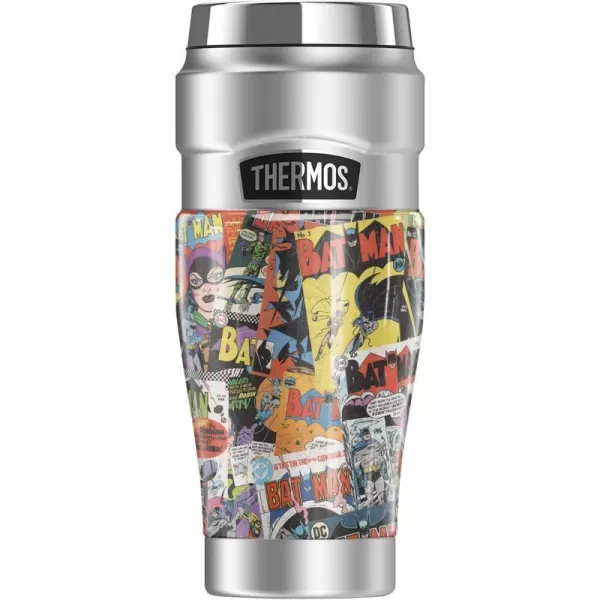 Superman Comic Covers THERMOS STAINLESS KING Stainless Steel Drink Bottle Vacuum insulated amp Double Wall 24oz16 oz Tumbler Batman Comic Covers