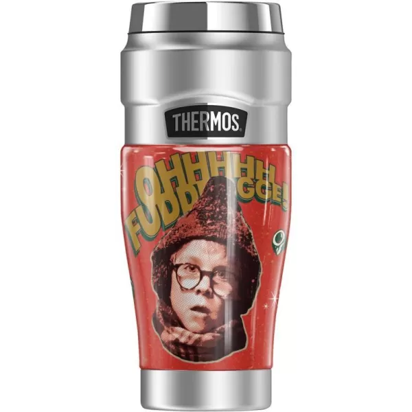 THERMOS A Christmas Story Oh Fudge STAINLESS KING Stainless Steel Travel Tumbler Vacuum insulated amp Double Wall 16ozTHERMOS A Christmas Story Oh Fudge STAINLESS KING Stainless Steel Travel Tumbler Vacuum insulated amp Double Wall 16oz