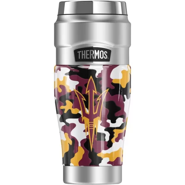 THERMOS ARIZONA STATE UNIVERSITY OFFICIAL TieDye STAINLESS KING Stainless Steel Travel Tumbler Vacuum insulated amp Double Wall 16oz16 oz Tumbler Camo