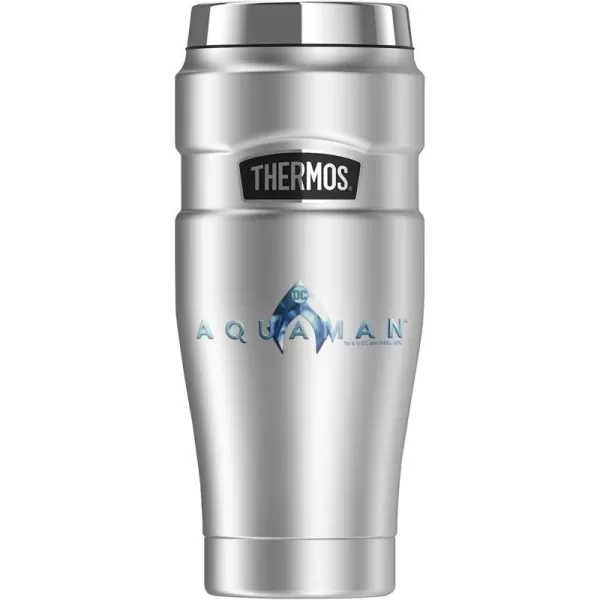 THERMOS Aquaman Movie Logo STAINLESS KING Stainless Steel Travel Tumbler Vacuum insulated amp Double Wall 16ozTHERMOS Aquaman Movie Logo STAINLESS KING Stainless Steel Travel Tumbler Vacuum insulated amp Double Wall 16oz