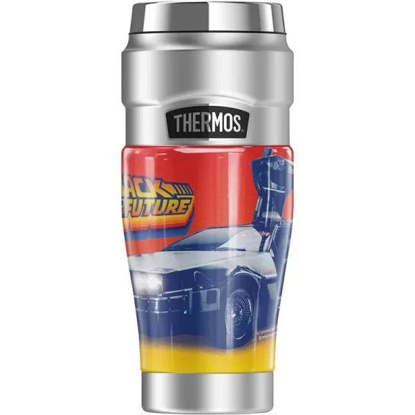 THERMOS Back To The Future Delorian License Plate STAINLESS KING Stainless Steel Travel Tumbler Vacuum insulated amp Double Wall 16ozTHERMOS Back To The Future Delorian License Plate STAINLESS KING Stainless Steel Travel Tumbler Vacuum insulated amp Double Wall 16oz