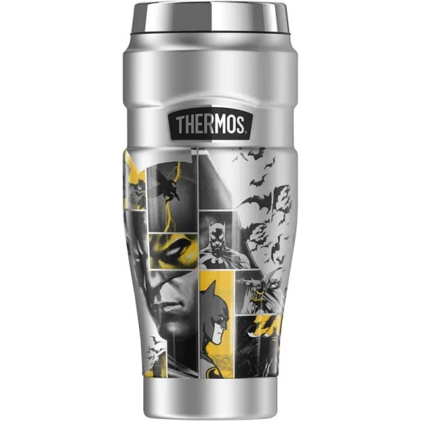 THERMOS Batman 80 Years Bat Panels STAINLESS KING Stainless Steel Travel Tumbler Vacuum insulated amp Double Wall 16ozTHERMOS Batman 80 Years Bat Panels STAINLESS KING Stainless Steel Travel Tumbler Vacuum insulated amp Double Wall 16oz